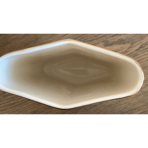 Otagiri Japan Gold Trimmed Iris Accent 7” x 4” (approximately) Vase. - Picture 5 of 10